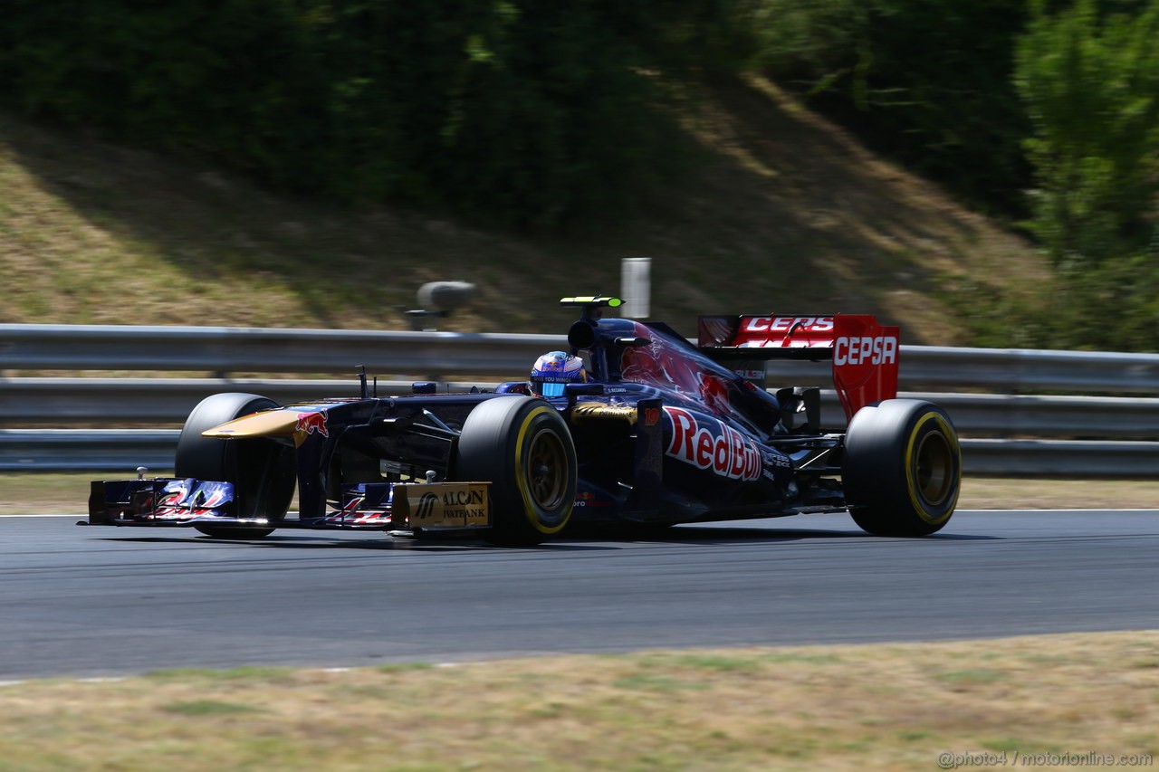 GP UNGHERIA, 26.07.2013- Free practice 2, Daniel Ricciardo (AUS) Scuderia Toro Rosso STR8