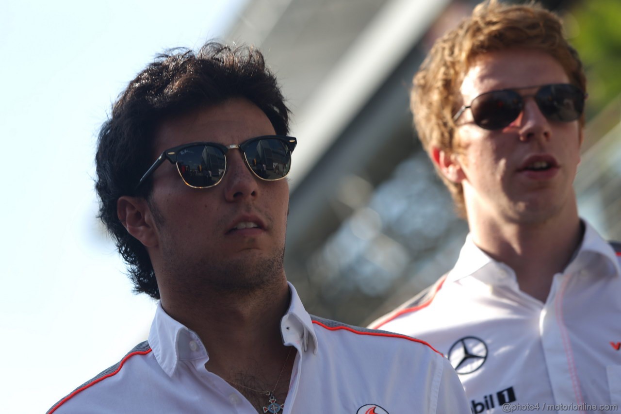 GP UNGHERIA, 26.07.2013- Free practice 2, Sergio Perez (MEX) McLaren MP4-28