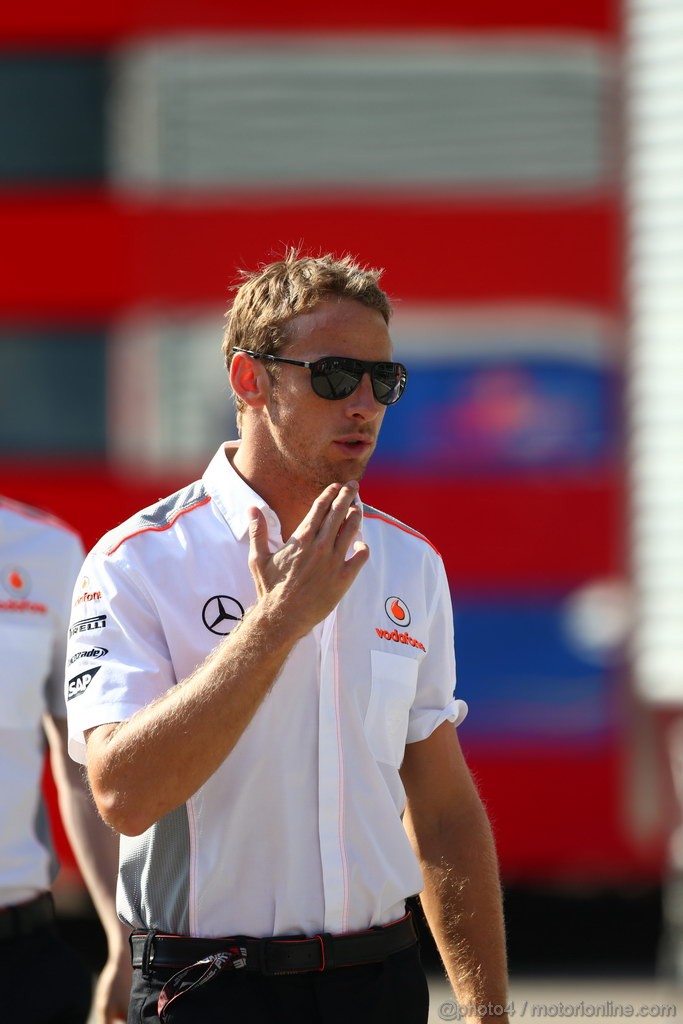 GP UNGHERIA, 26.07.2013- Free practice 2, Jenson Button (GBR) McLaren Mercedes MP4-28