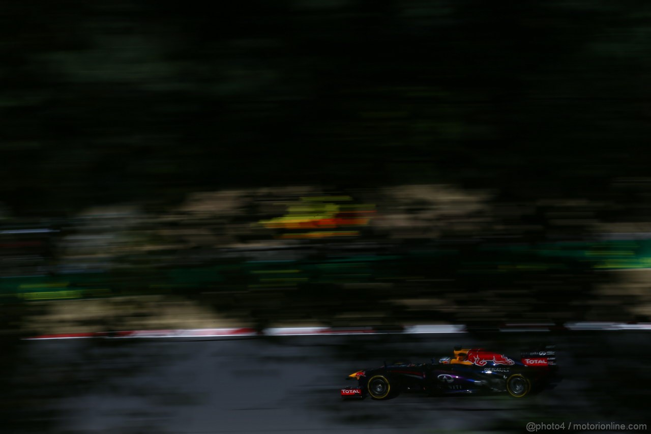 GP UNGHERIA, 26.07.2013- Free practice 2, Sebastian Vettel (GER) Red Bull Racing RB9