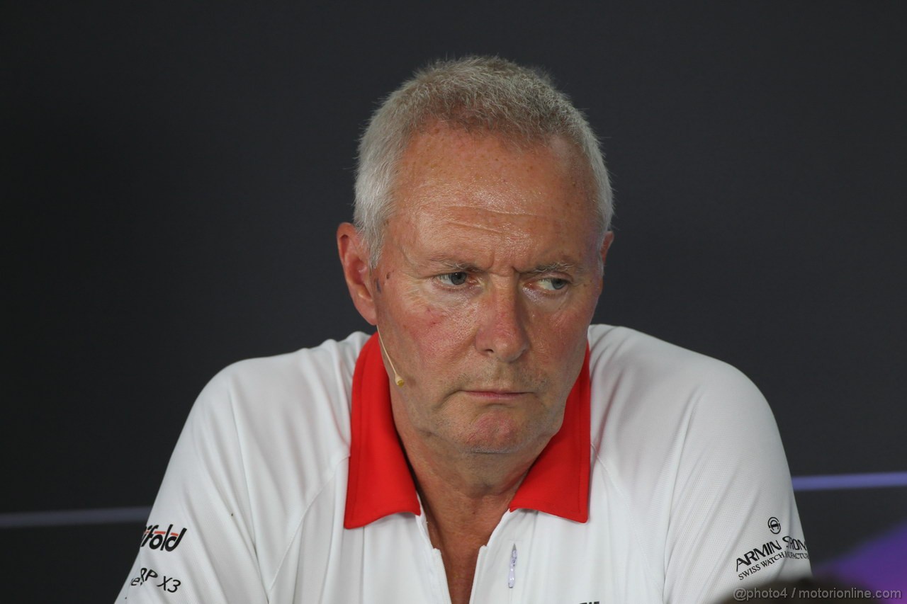 GP UNGHERIA, 26.07.2013- Venerdi' Press Conference, John Booth (GBR) Marussia F1 Team Team Principal 