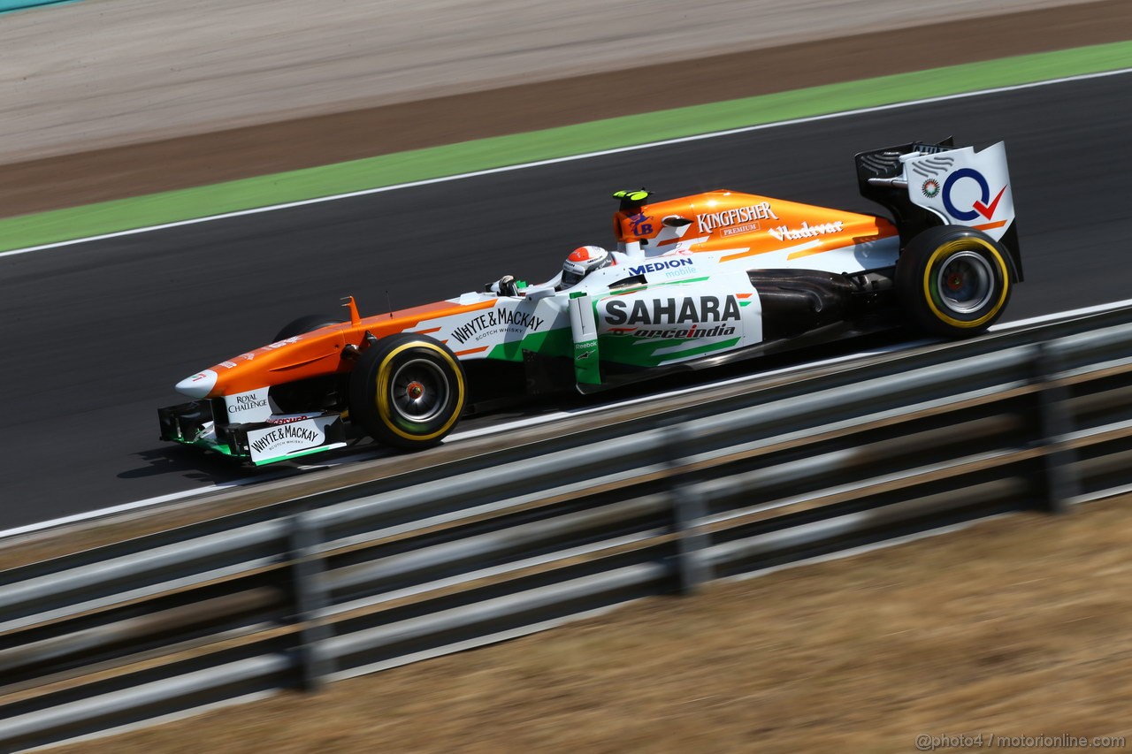 GP UNGHERIA, 26.07.2013- Free practice 2, Adrian Sutil (GER), Sahara Force India F1 Team VJM06
