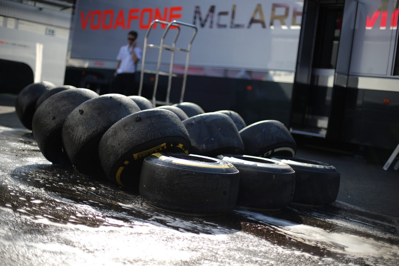 GP UNGHERIA, 26.07.2013- Free practice 2, Tires