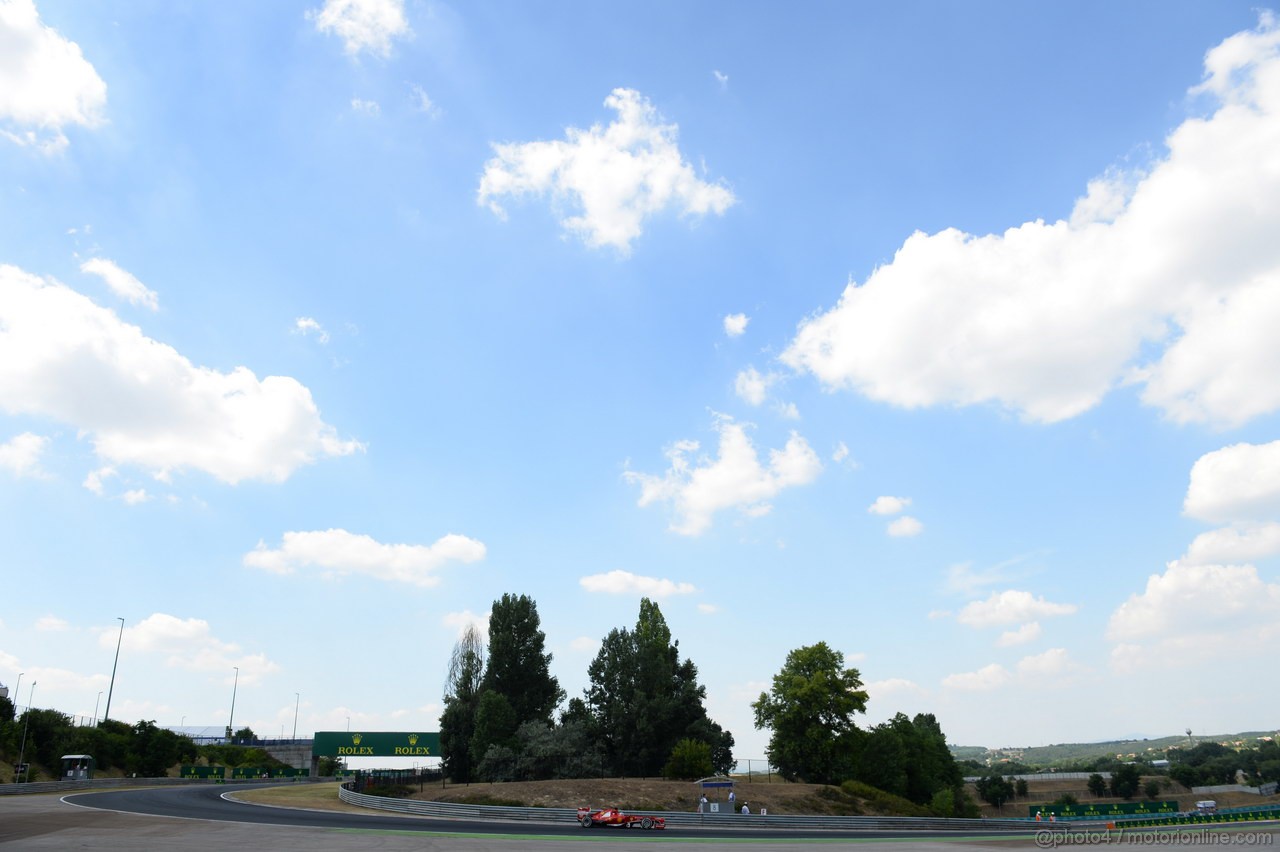 GP UNGHERIA, 26.07.2013- Free practice 2, Fernando Alonso (ESP) Ferrari F138