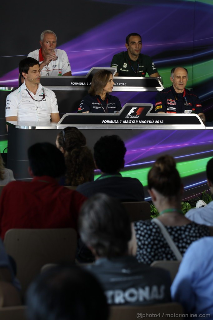 GP UNGHERIA, 26.07.2013- Venerdi' Press Conference, 