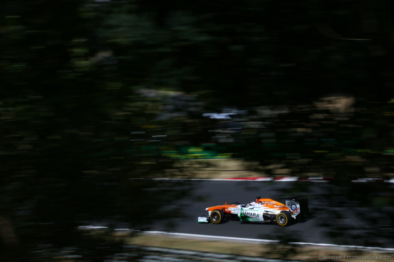 GP UNGHERIA, 26.07.2013- Free practice 2, Paul di Resta (GBR) Sahara Force India F1 Team VJM06