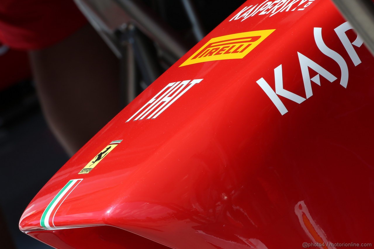 GP UNGHERIA, 26.07.2013- Free practice 2, Ferrari detail