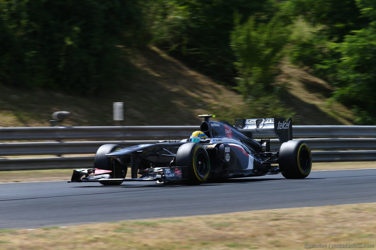 GP UNGHERIA, 26.07.2013- Free practice 2, Esteban Gutierrez (MEX), Sauber F1 Team C32