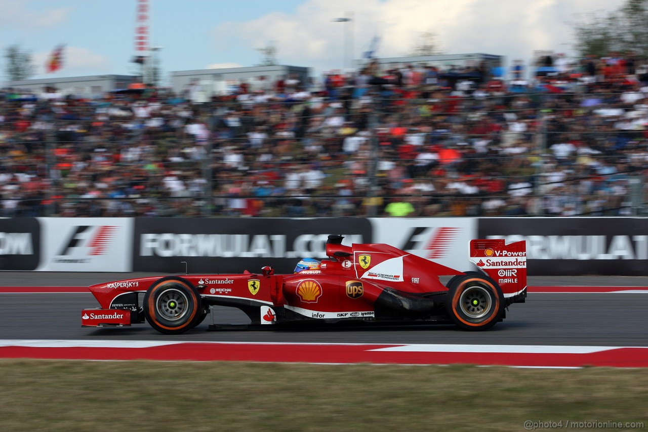GP USA, 17.11.2013- Gara, Fernando Alonso (ESP) Ferrari F138 