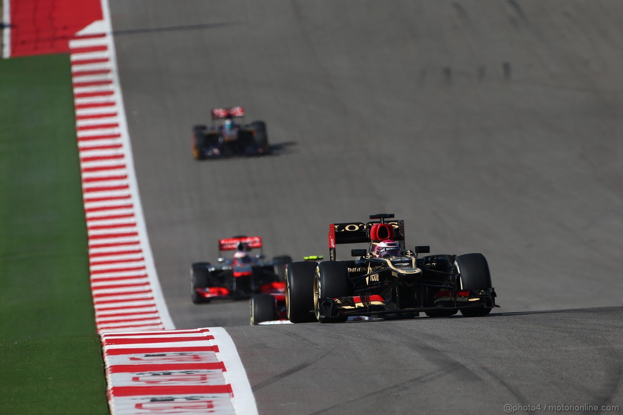 GP USA, 17.11.2013- Gara, Heikki Kovalainen (FIN) Lotus F1 Team E21  