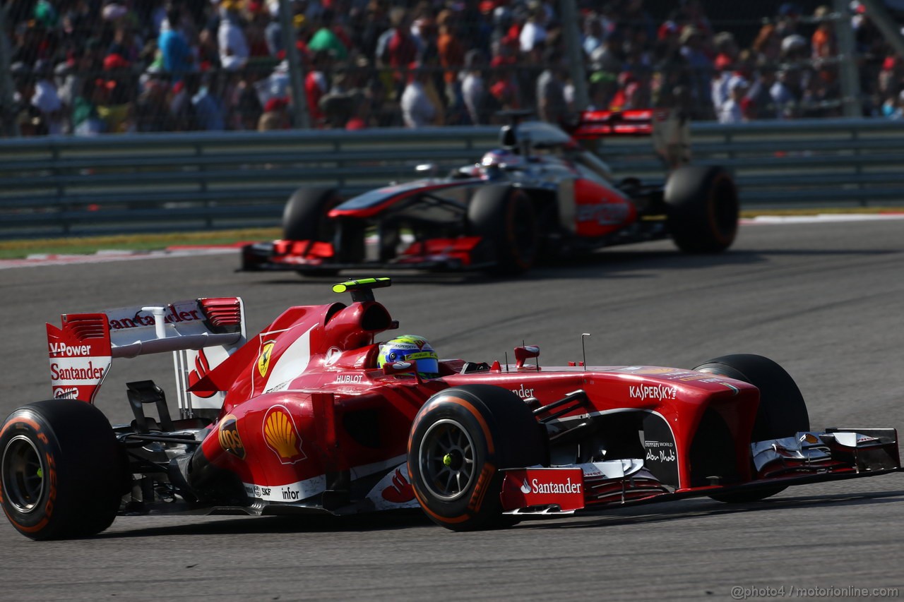GP USA, 17.11.2013- Gara, Felipe Massa (BRA) Ferrari F138 