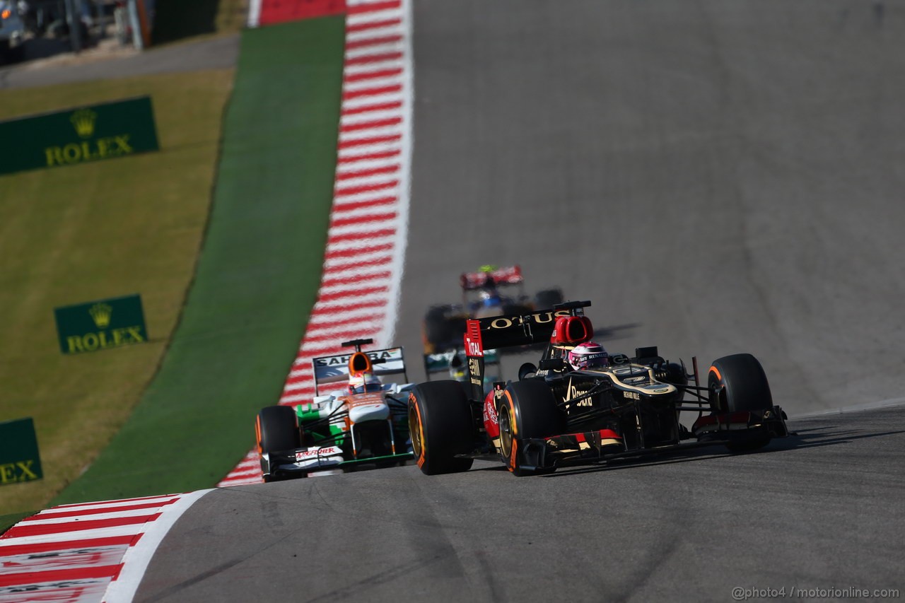 GP USA, 17.11.2013- Gara, Heikki Kovalainen (FIN) Lotus F1 Team E21  