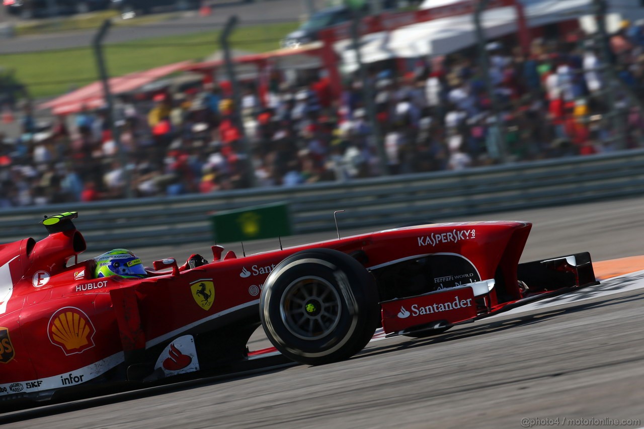 GP USA, 17.11.2013- Gara, Felipe Massa (BRA) Ferrari F138 