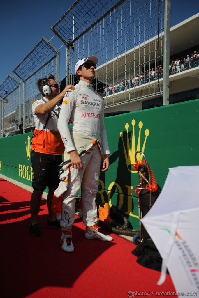 GP USA, 17.11.2013- Gara, Adrian Sutil (GER), Sahara Force India F1 Team VJM06 