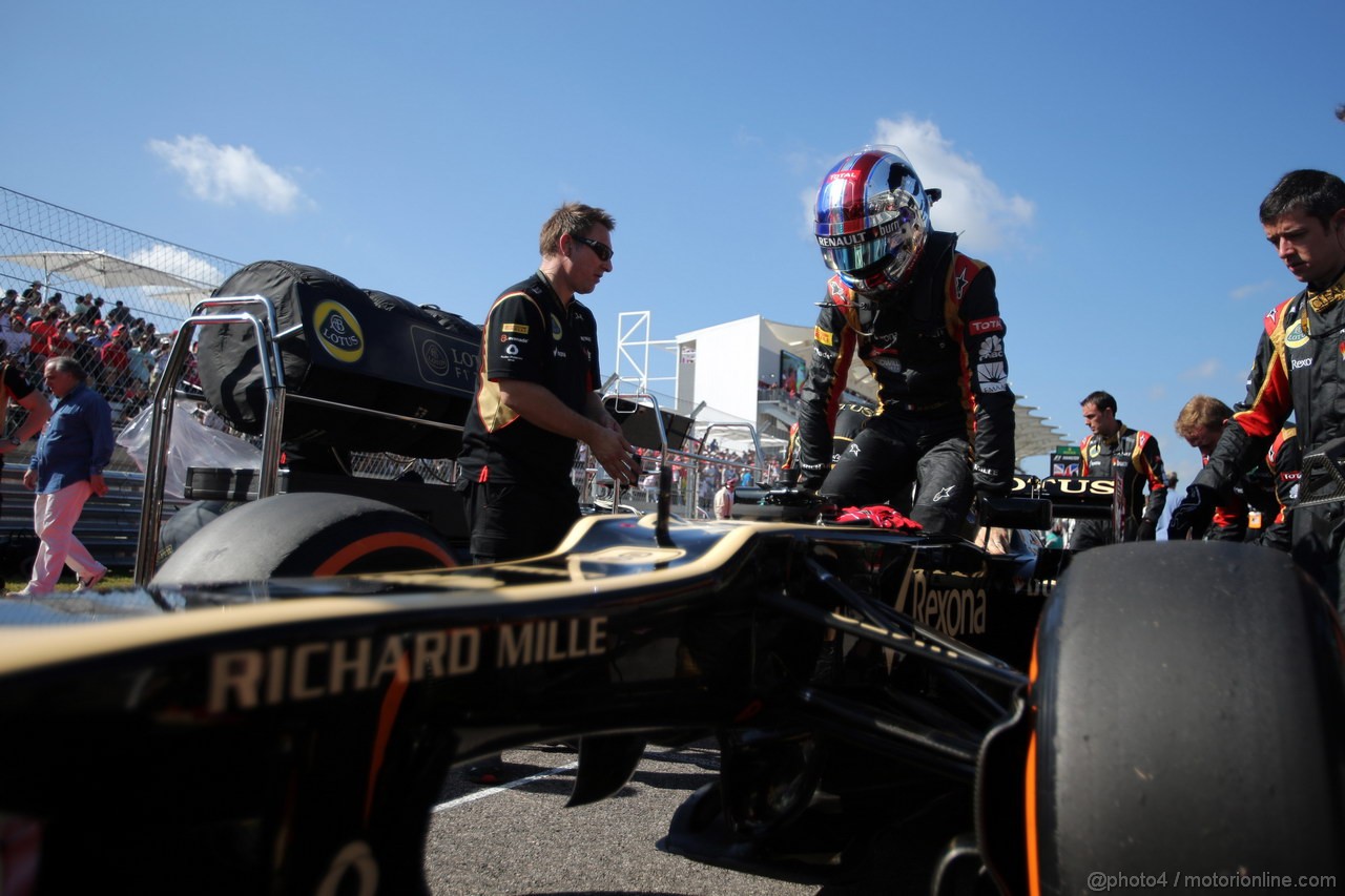 GP USA, 17.11.2013- Gara, Romain Grosjean (FRA) Lotus F1 Team E21 