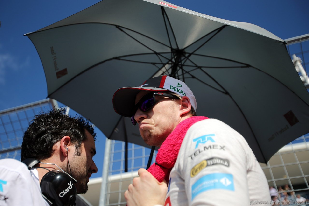 GP USA, 17.11.2013- Gara, Nico Hulkenberg (GER) Sauber F1 Team C32 