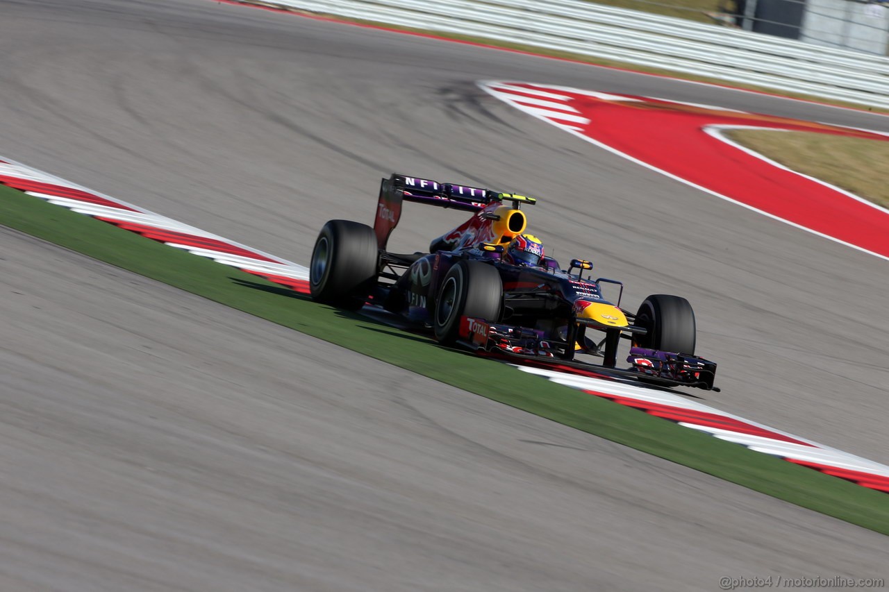 GP USA, 17.11.2013- Gara, Mark Webber (AUS) Red Bull Racing RB9 