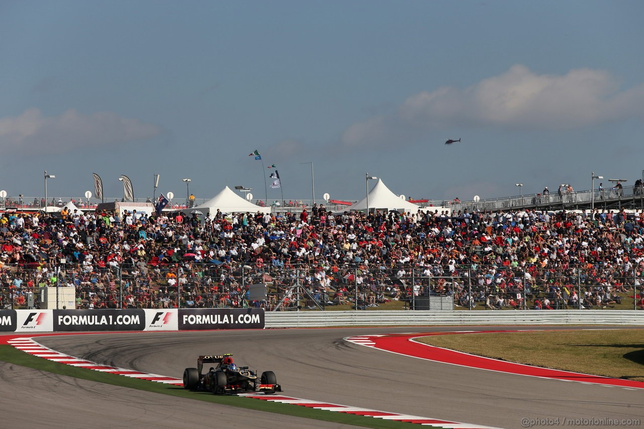 GP USA, 17.11.2013- Gara, Romain Grosjean (FRA) Lotus F1 Team E21 