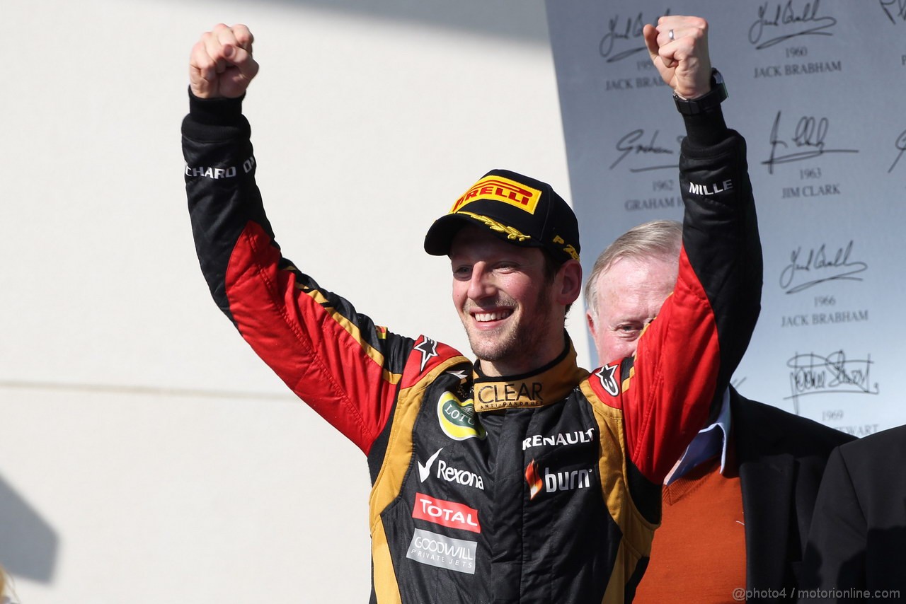 GP USA, 17.11.2013- Gara, secondo Romain Grosjean (FRA) Lotus F1 Team E21 
