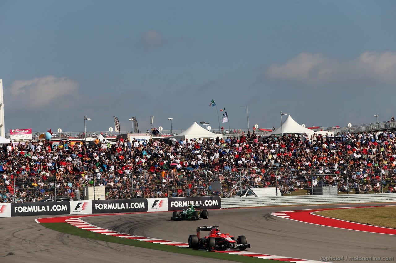GP USA, 17.11.2013- Gara, Jules Bianchi (FRA) Marussia F1 Team MR02 
