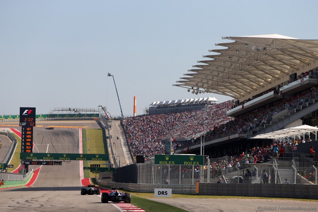 GP USA, 17.11.2013- Gara, Mark Webber (AUS) Red Bull Racing RB9 
