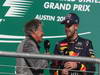 GP USA, 17.11.2013- Gara, Mario Andretti e Sebastian Vettel (GER) Red Bull Racing RB9 