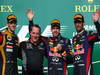 GP USA, 17.11.2013- Gara, Sebastian Vettel (GER) Red Bull Racing RB9 vincitore, secondo Romain Grosjean (FRA) Lotus F1 Team E21 e terzo Mark Webber (AUS) Red Bull Racing RB9