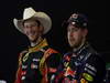 GP USA, 17.11.2013- Gara, Conferenza Stampa, Romain Grosjean (FRA) Lotus F1 Team E21 e Sebastian Vettel (GER) Red Bull Racing RB9 