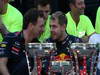 GP USA, 17.11.2013- Gara, Festeggiamenti, Christian Horner (GBR), Red Bull Racing, Sporting Director e Sebastian Vettel (GER) Red Bull Racing RB9 vincitore