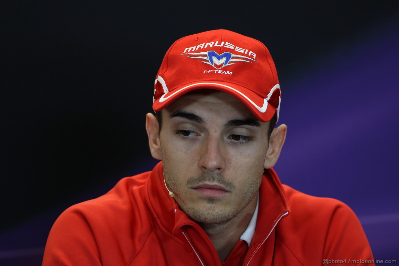 GP USA, 14.11.2013- Conferenza Stampa, Jules Bianchi (FRA) Marussia F1 Team MR02