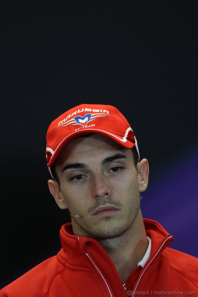 GP USA, 14.11.2013- Conferenza Stampa, Jules Bianchi (FRA) Marussia F1 Team MR02 