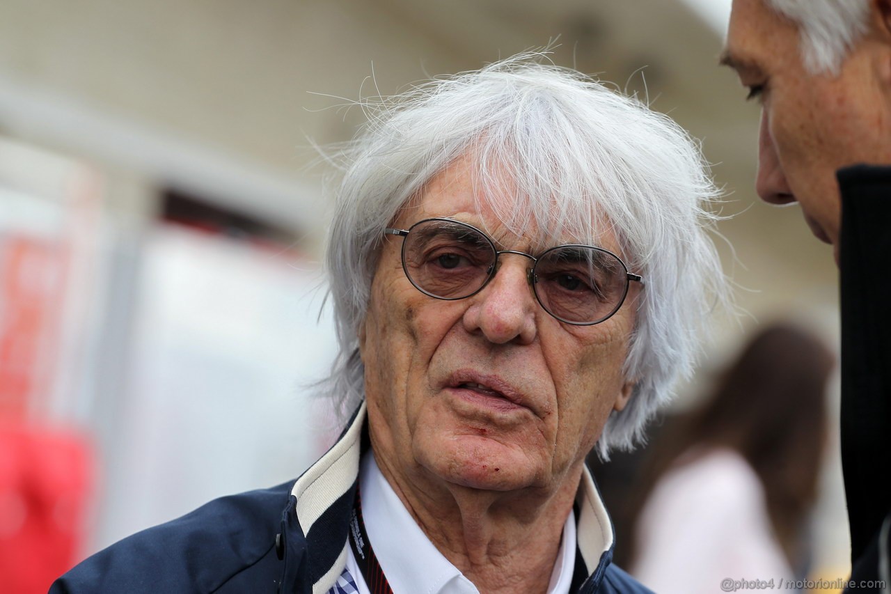 GP USA, 14.11.2013- Bernie Ecclestone (GBR), President e CEO of Formula One Management  e sua moglie Fabiana Flosi (BRA), Wife of Bernie Ecclestone