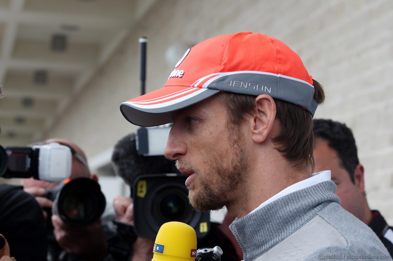 GP USA, 14.11.2013- Jenson Button (GBR) McLaren Mercedes MP4-28 