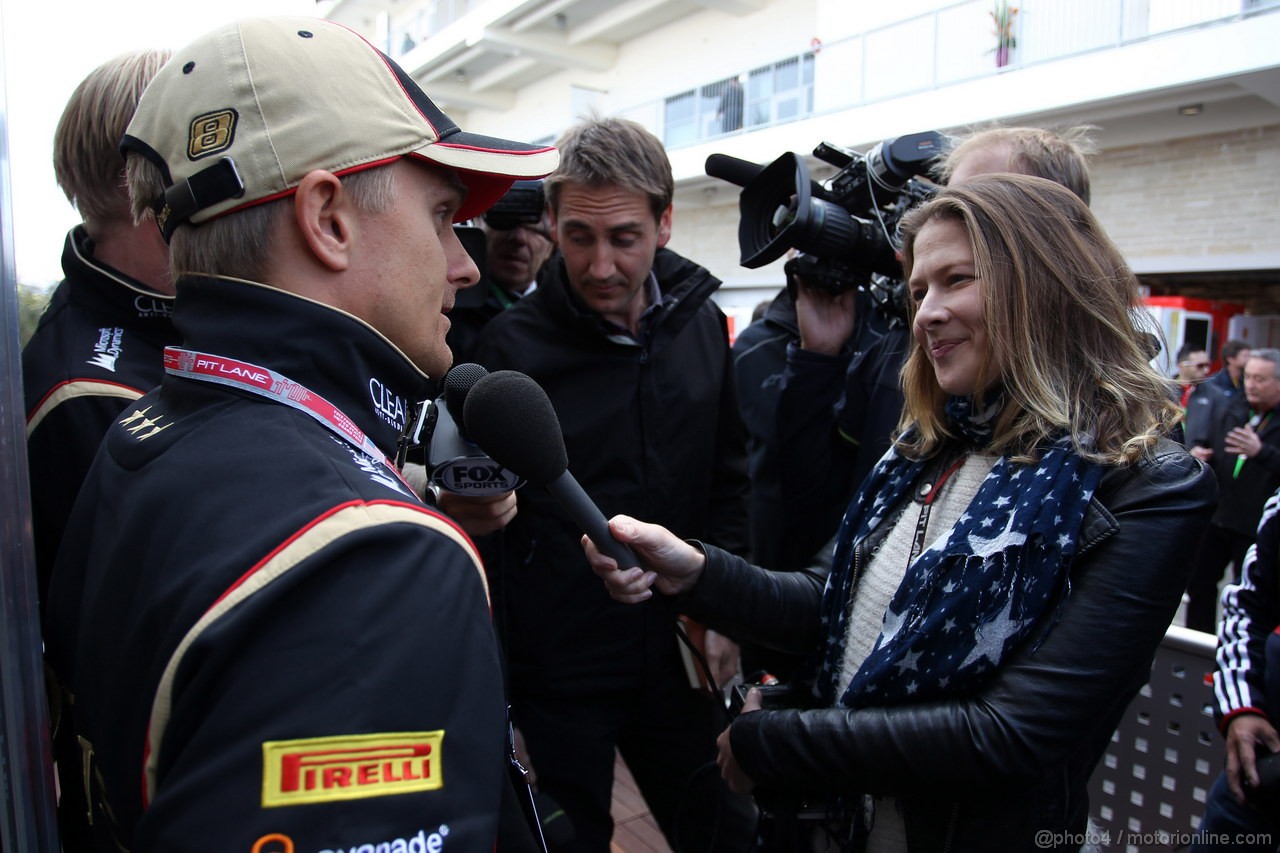 GP USA, 14.11.2013- Heikki Kovalainen (FIN) Lotus F1 Team E21  