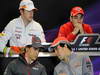 GP USA, 14.11.2013- Conferenza Stampa, (L-R) Paul di Resta (GBR) Sahara Force India F1 Team VJM06, Jules Bianchi (FRA) Marussia F1 Team MR02,  Esteban Gutierrez (MEX), Sauber F1 Team C32 e Sergio Perez (MEX) McLaren MP4-28