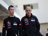 GP USA, 14.11.2013- Daniil Kvyat (RUS) Test Driver, Scuderia Toro Rosso STR8 e Franz Tost, Scuderia Toro Rosso, Team Principal 