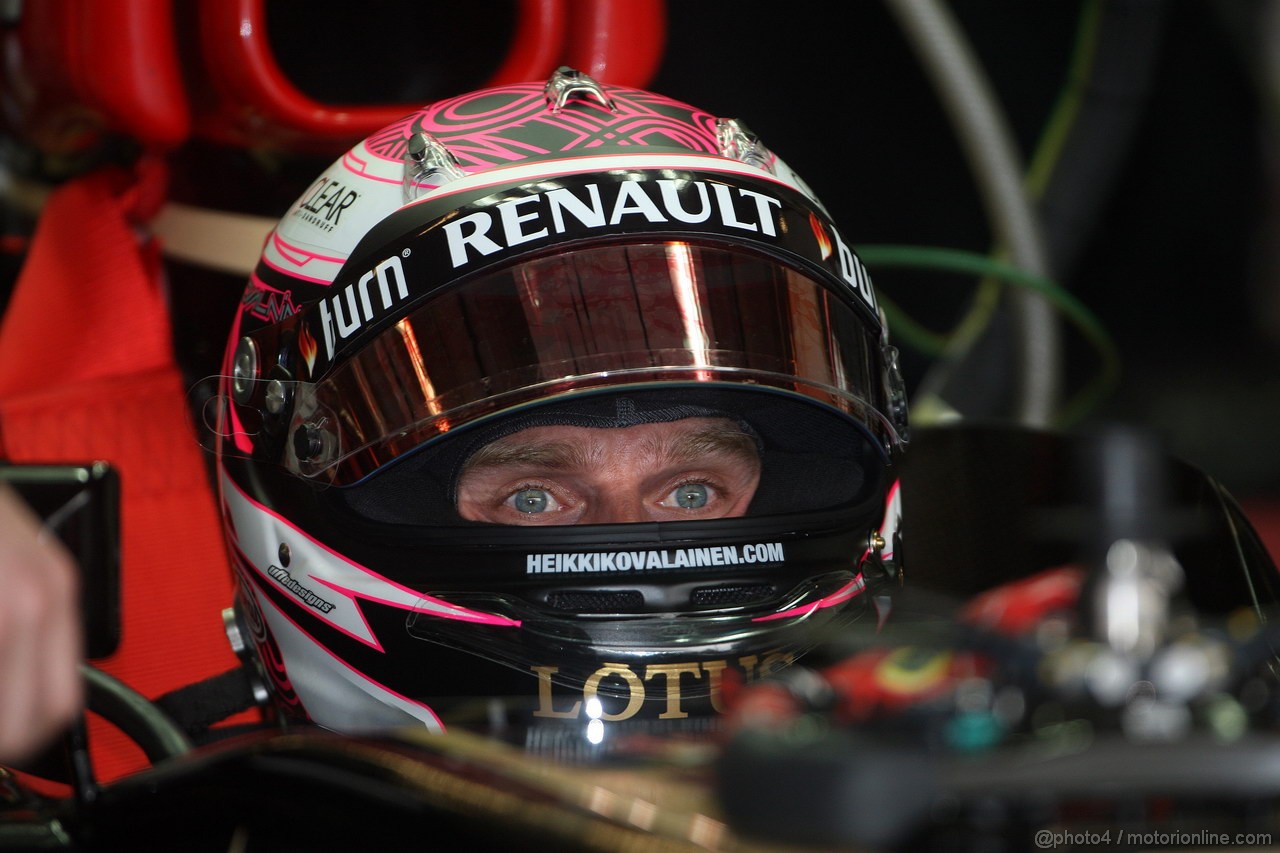 GP USA, 15.11.2013- Prove Libere 1, Heikki Kovalainen (FIN) Lotus F1 Team E21  