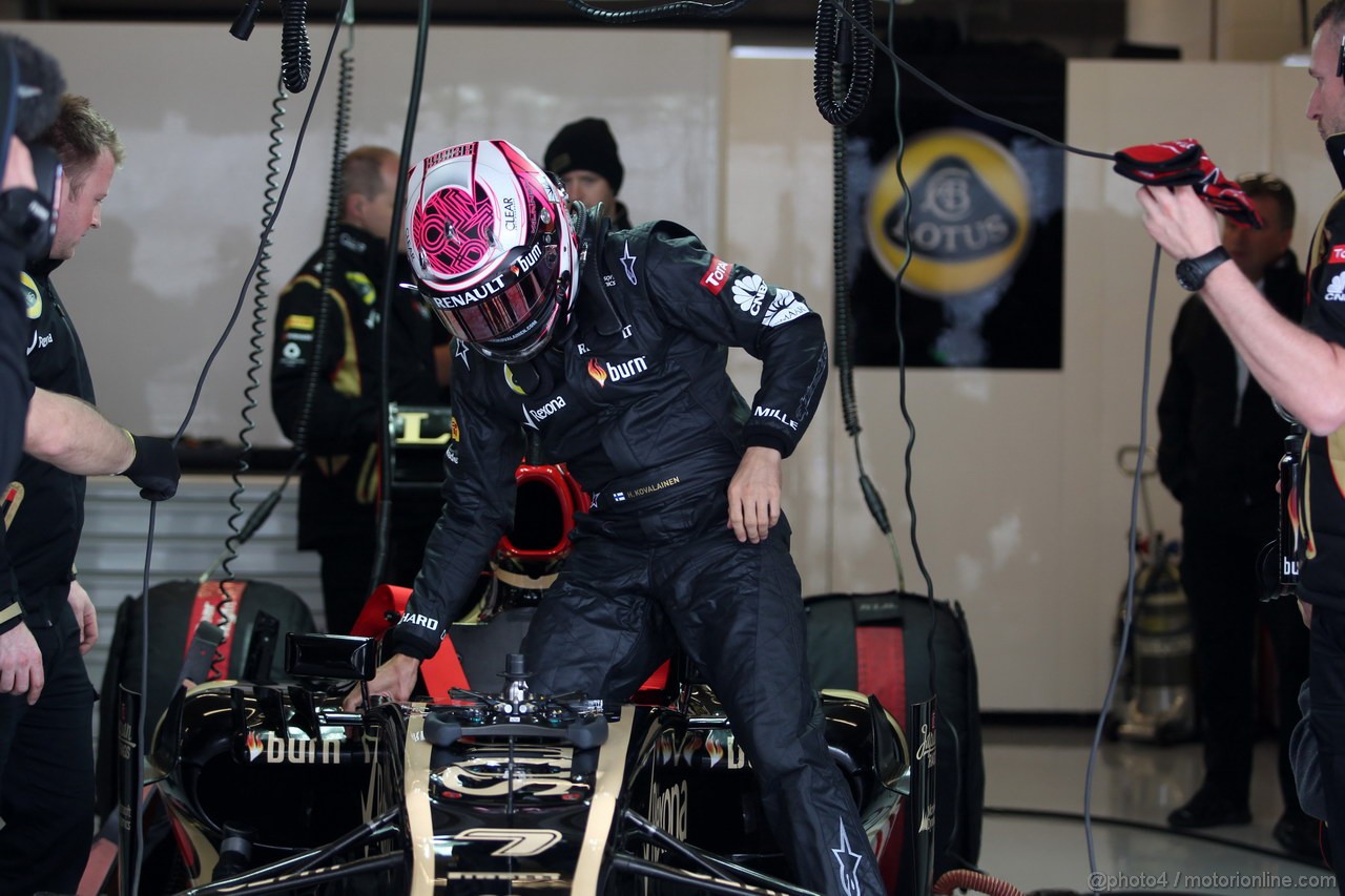 GP USA, 15.11.2013- Prove Libere 1, Heikki Kovalainen (FIN) Lotus F1 Team E21  