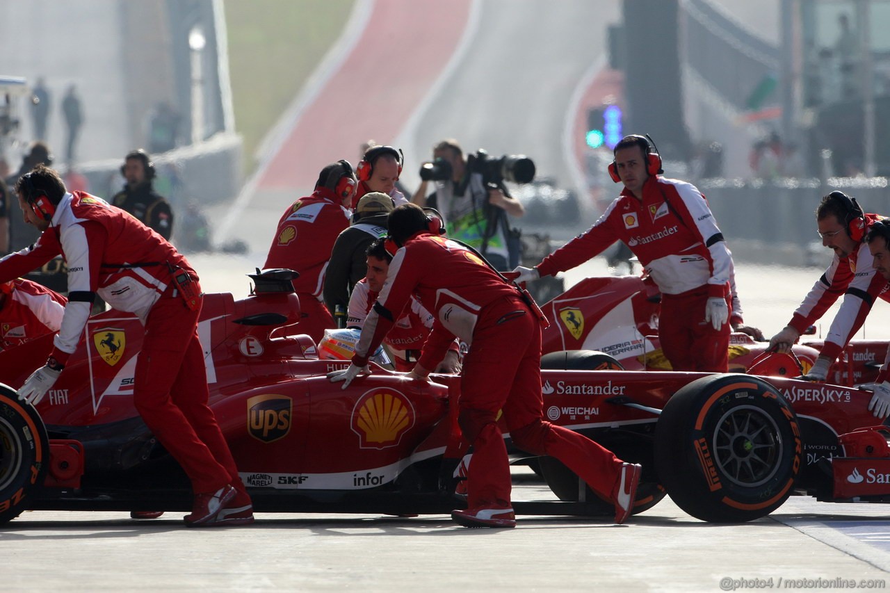 GP USA, 15.11.2013- Prove Libere 1, Fernando Alonso (ESP) Ferrari F138 