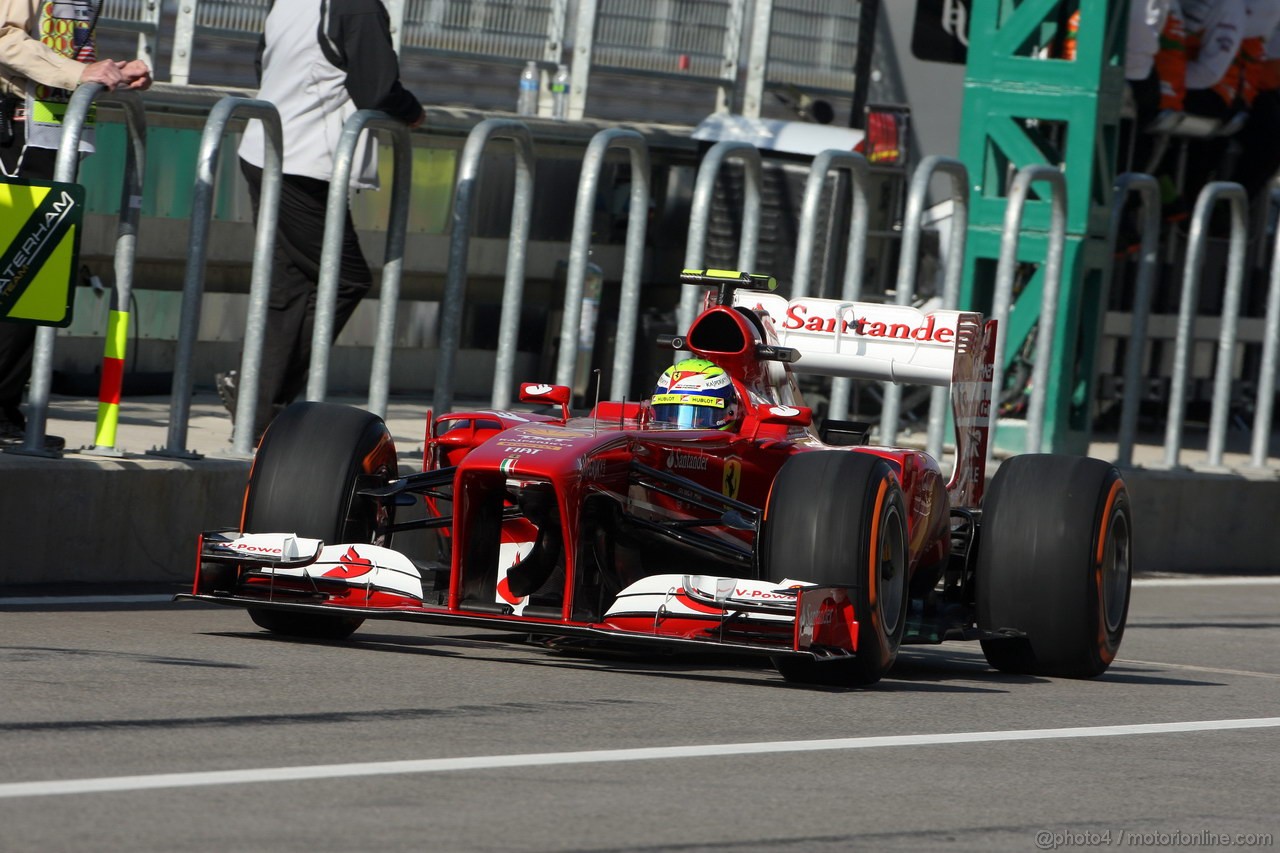 GP USA, 15.11.2013- Prove Libere 1, Felipe Massa (BRA) Ferrari F138 