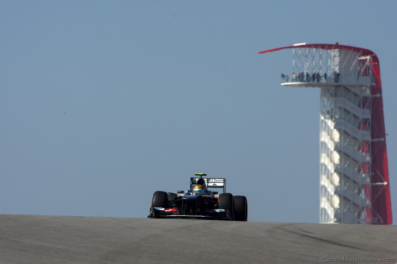 GP USA, 15.11.2013- Prove Libere 1, Esteban Gutierrez (MEX), Sauber F1 Team C32 