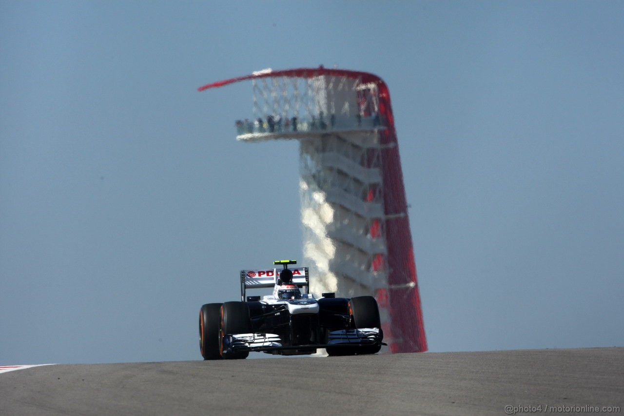 GP USA, 15.11.2013- Prove Libere 1, Valtteri Bottas (FIN), Williams F1 Team FW35 