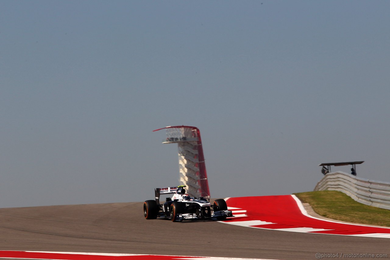 GP USA, 15.11.2013- Prove Libere 1, Valtteri Bottas (FIN), Williams F1 Team FW35 