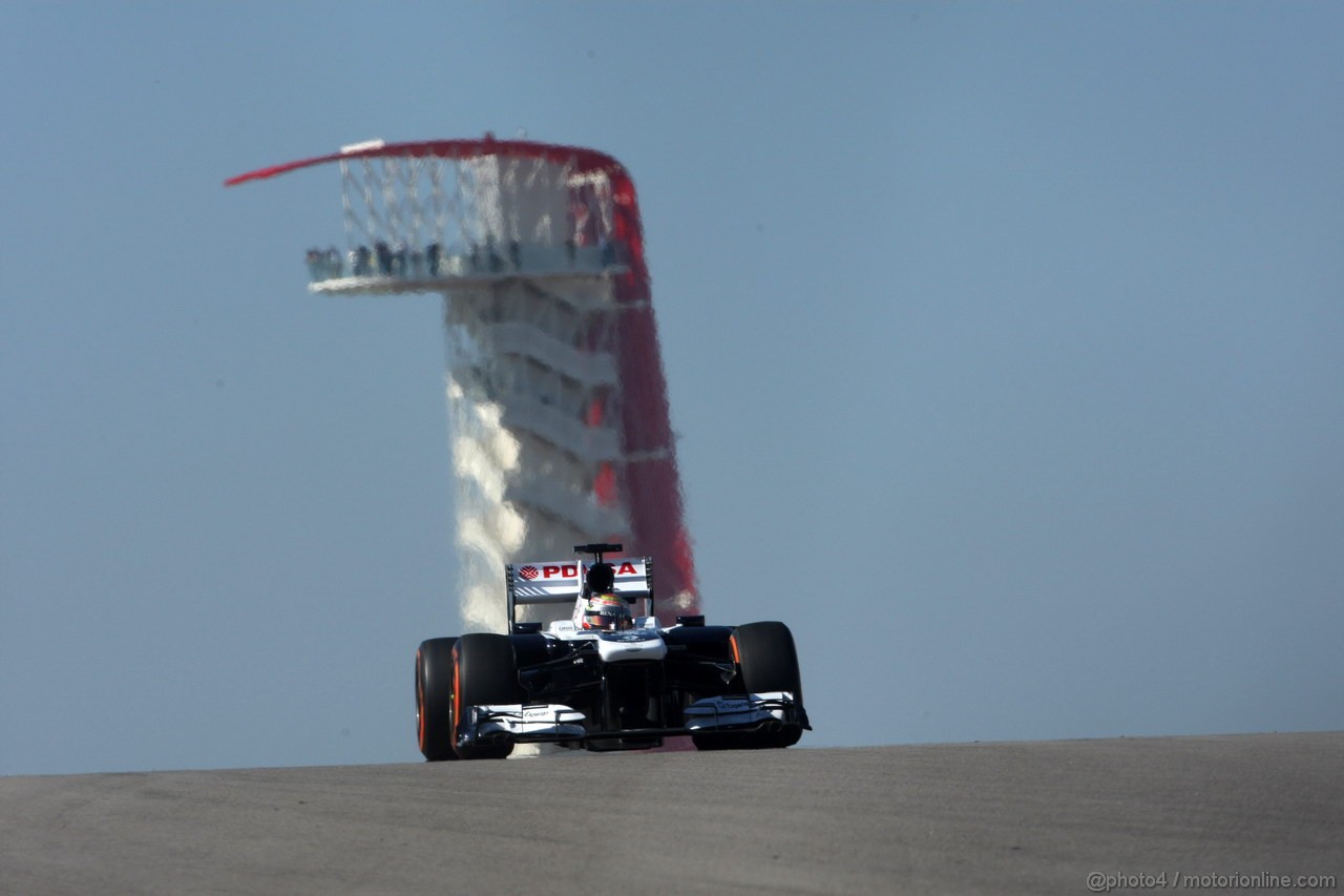 GP USA, 15.11.2013- Prove Libere 1, Pastor Maldonado (VEN) Williams F1 Team FW35 