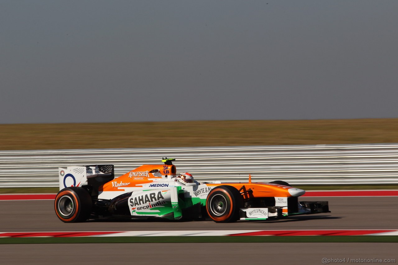 GP USA, 15.11.2013- Prove Libere 1, Adrian Sutil (GER), Sahara Force India F1 Team VJM06 