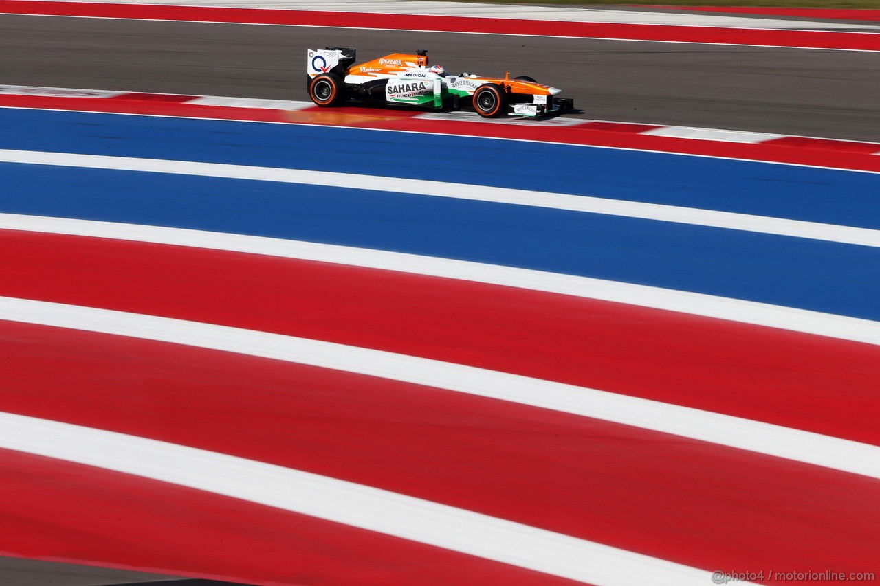 GP USA, 15.11.2013- Prove Libere 1, Paul di Resta (GBR) Sahara Force India F1 Team VJM06 