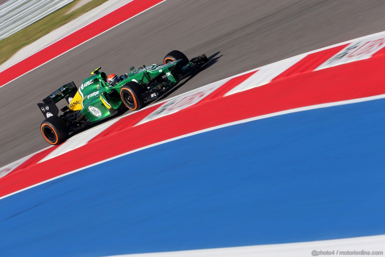 GP USA, 15.11.2013- Prove Libere 1, Giedo Van der Garde (NED), Caterham F1 Team CT03 