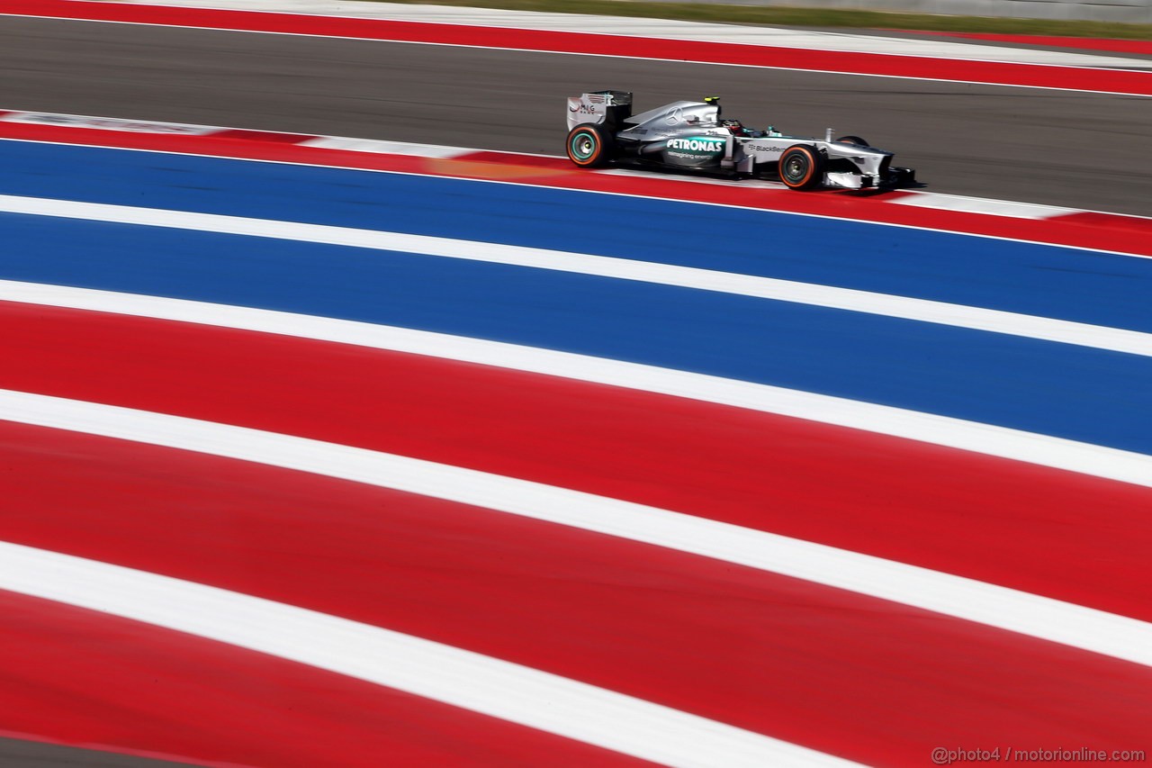 GP USA, 15.11.2013- Prove Libere 1, Lewis Hamilton (GBR) Mercedes AMG F1 W04 