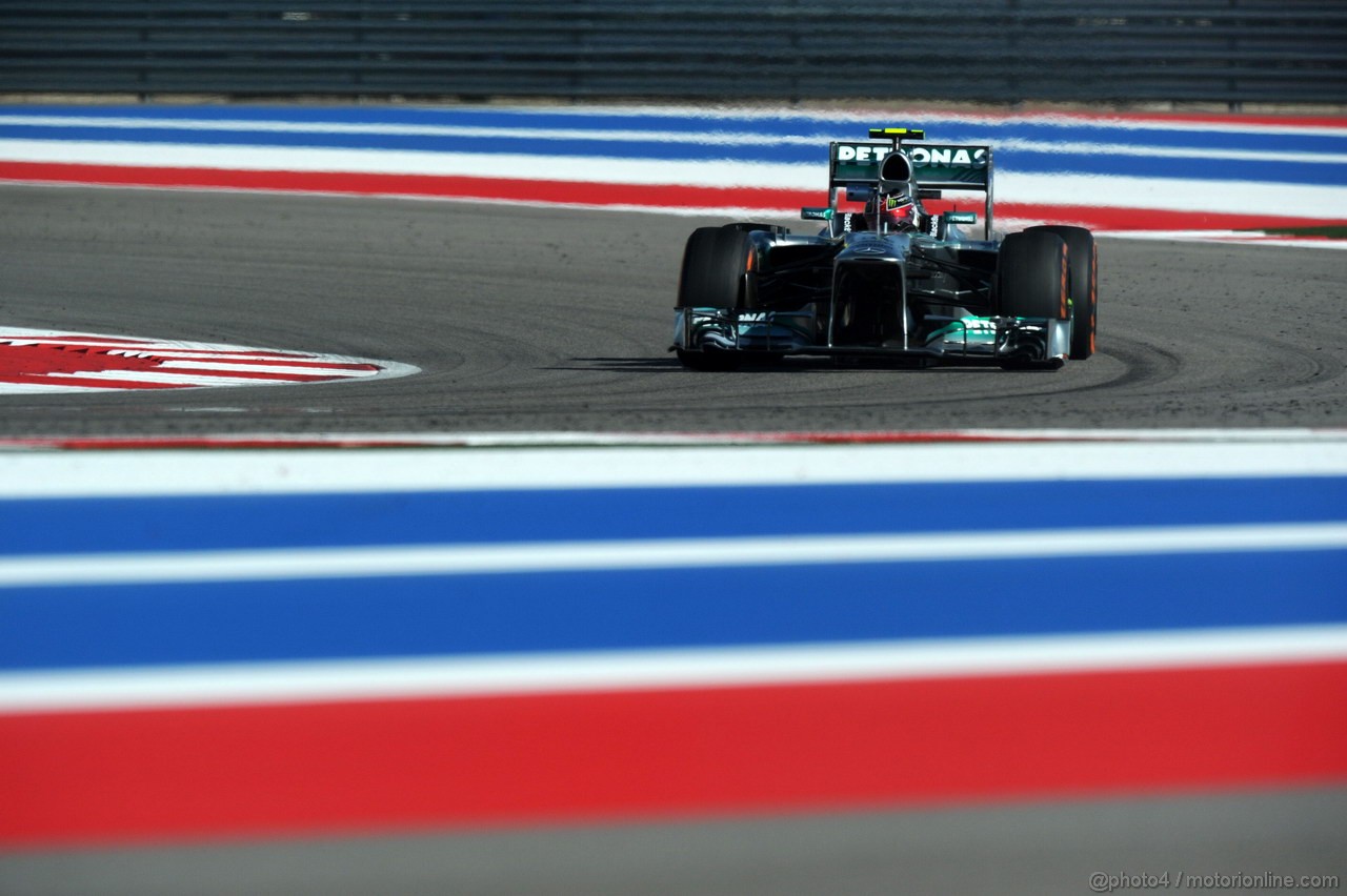 GP USA, 15.11.2013- Prove Libere 1, Lewis Hamilton (GBR) Mercedes AMG F1 W04 