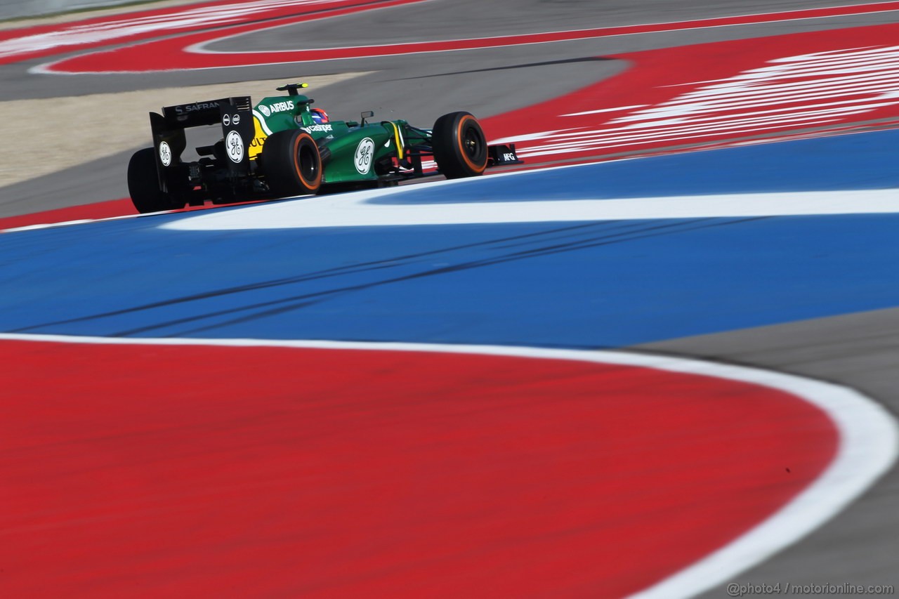 GP USA, 15.11.2013- Prove Libere 1, Giedo Van der Garde (NED), Caterham F1 Team CT03 